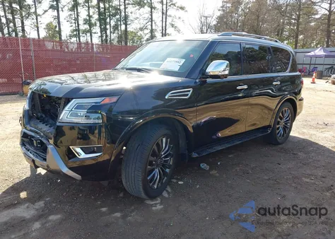 2024 Nissan Armada Platinum 2Wd из США, поврежденный, VIN JN8AY2DA8R9415186